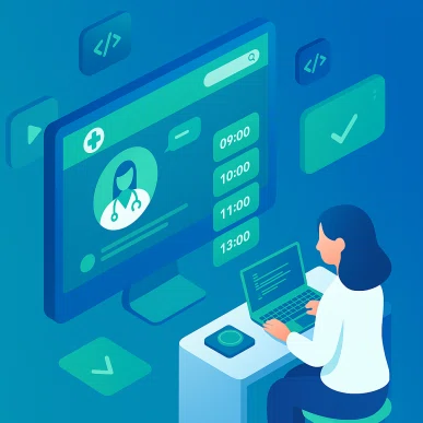 اجرای UI و UX سایت پزشکی
