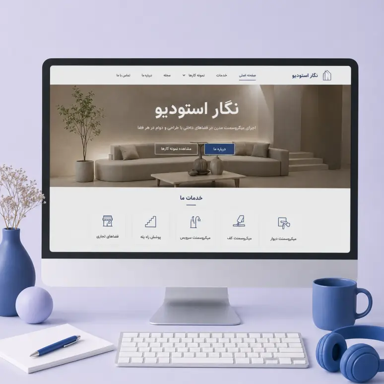 کیفیت صفحه پروژه های سایت نگار استودیو